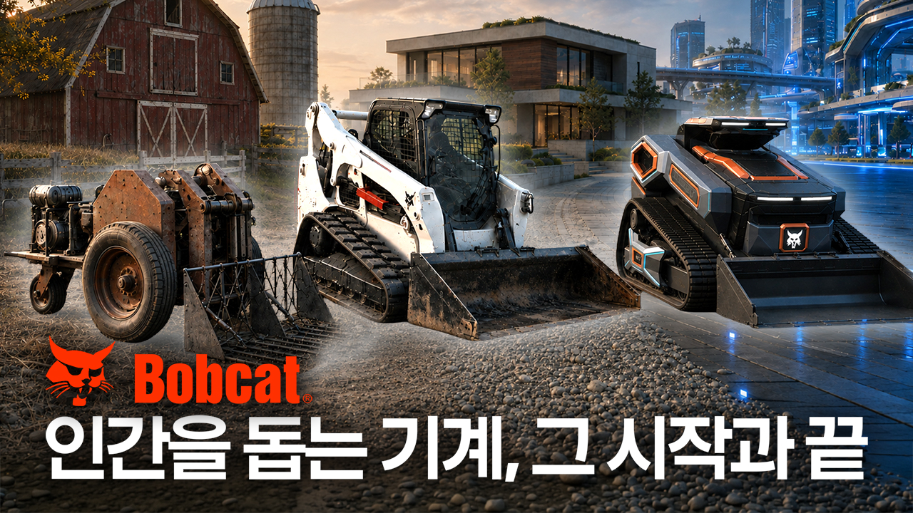 오직 사람을 돕기 위해! <br>칠면조 농장에서 탄생해 AI까지 품은 밥캣